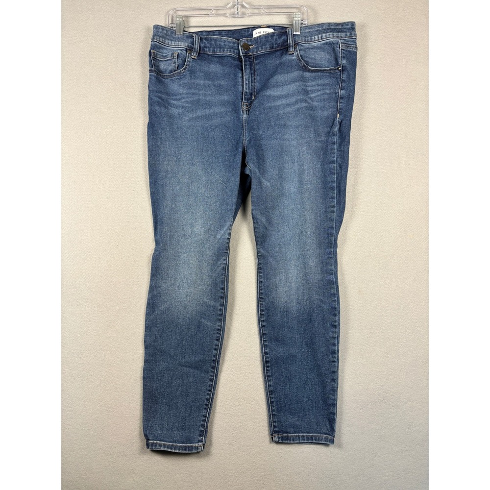 Lane Bryant Flex Magic Waistband High-Rise Skinny Jeans 20 Blue Medium Wash